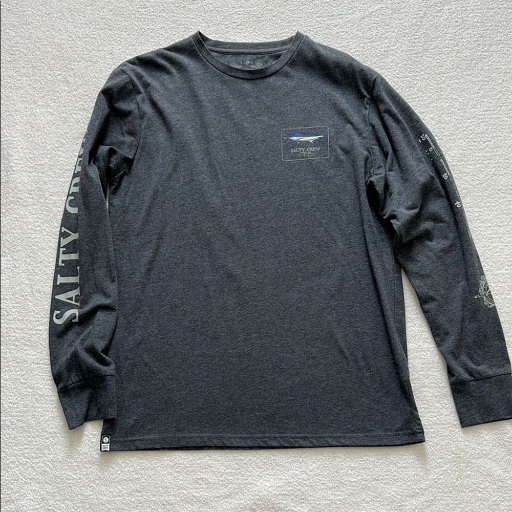 Salty Crew Men's Dark Gray Long Sleeve Shirt XL